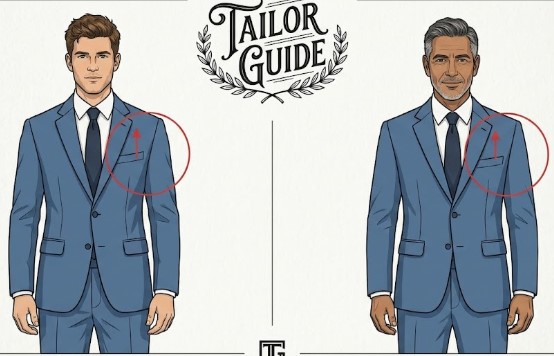 The excess fabric around the chest area of ​​the shirt.