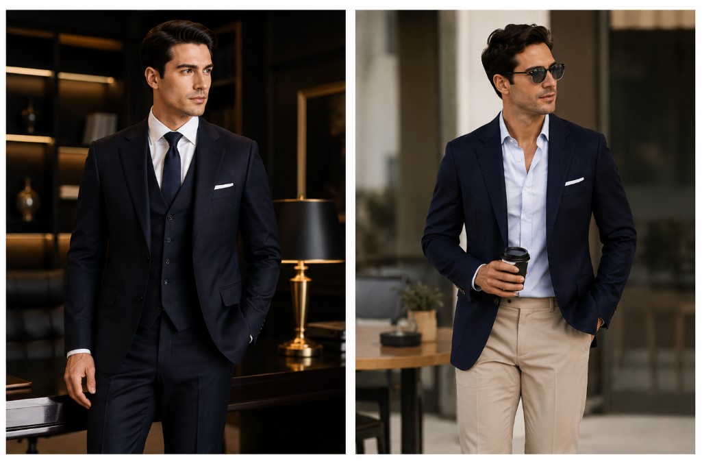 suit and blazer