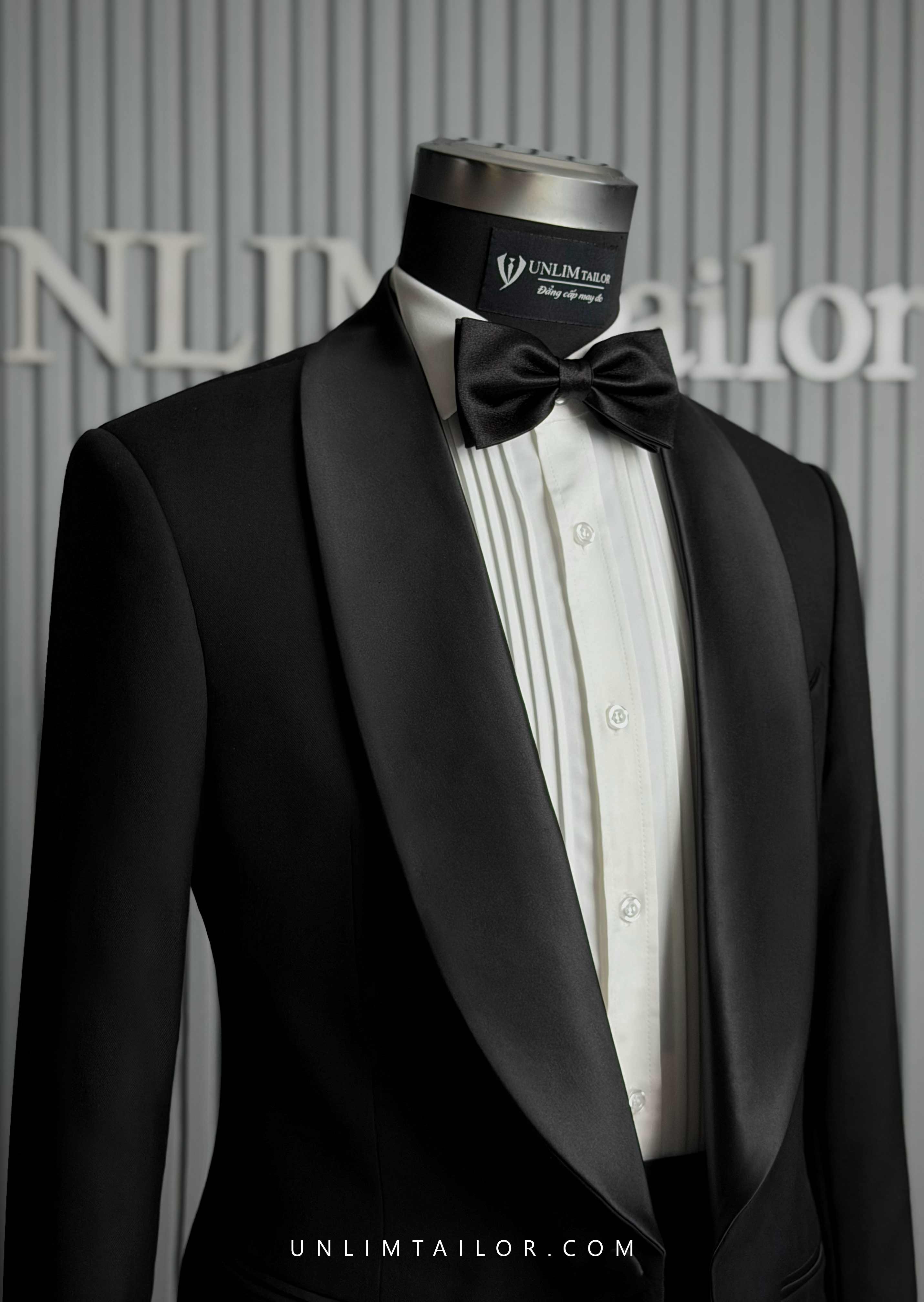  Tuxedo Đen Cổ Sam - detail images