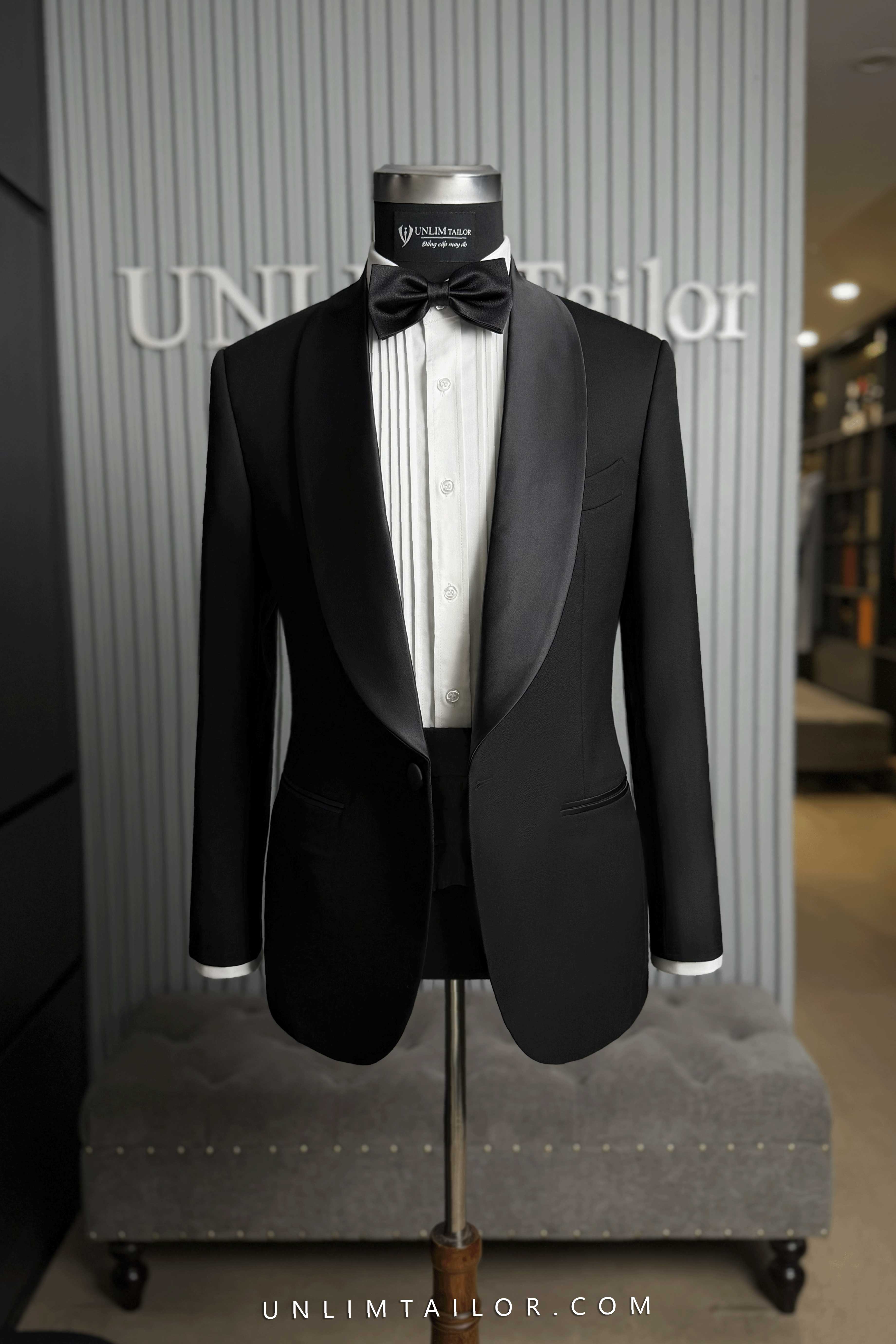  Tuxedo Đen Cổ Sam - detail images