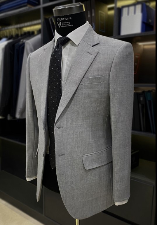 Suit Xám Sáng Cổ K - detail images