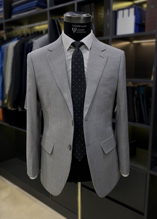 Suit Xám Sáng Cổ K - detail images