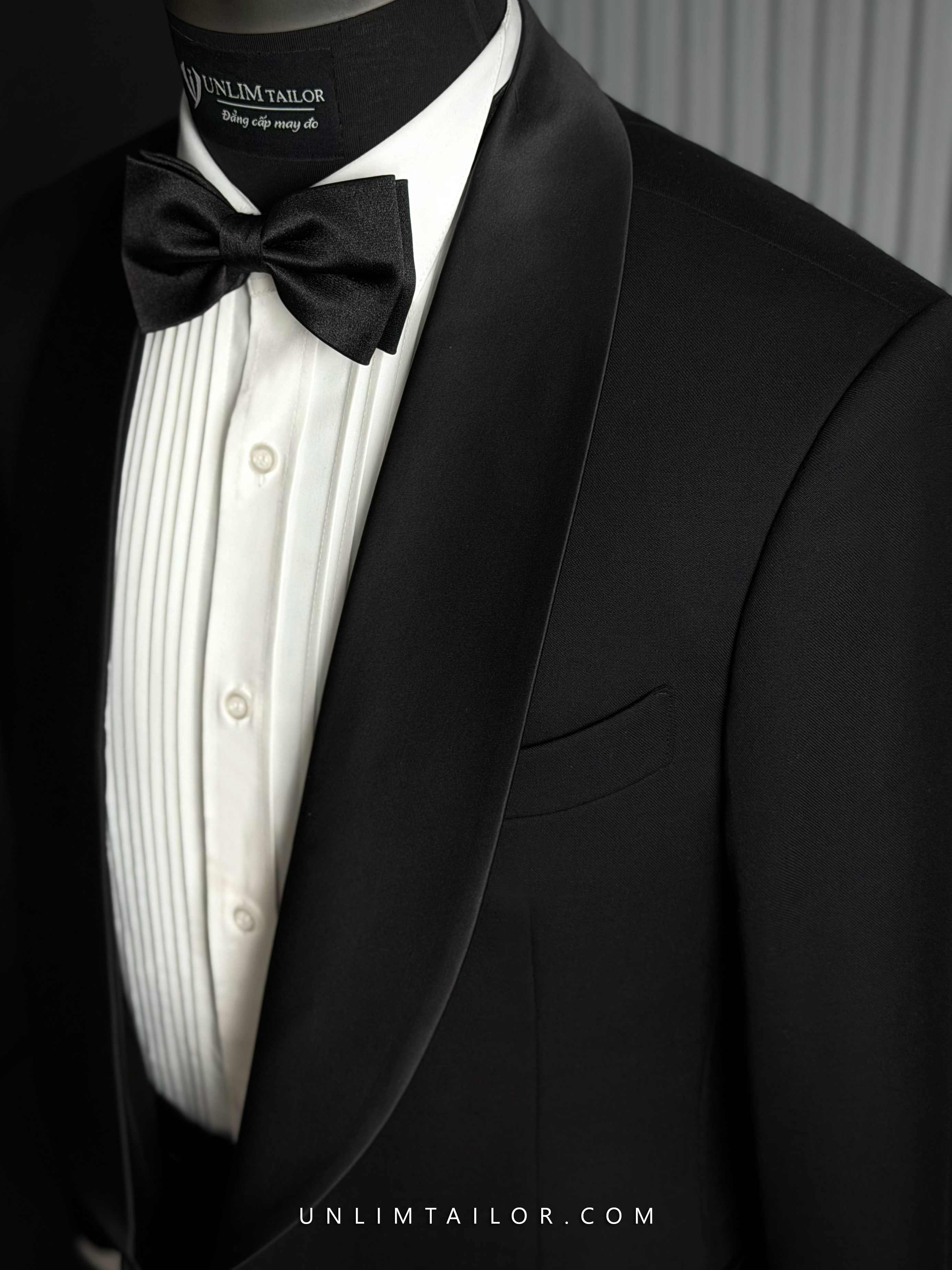  Tuxedo Đen Cổ Sam - detail images