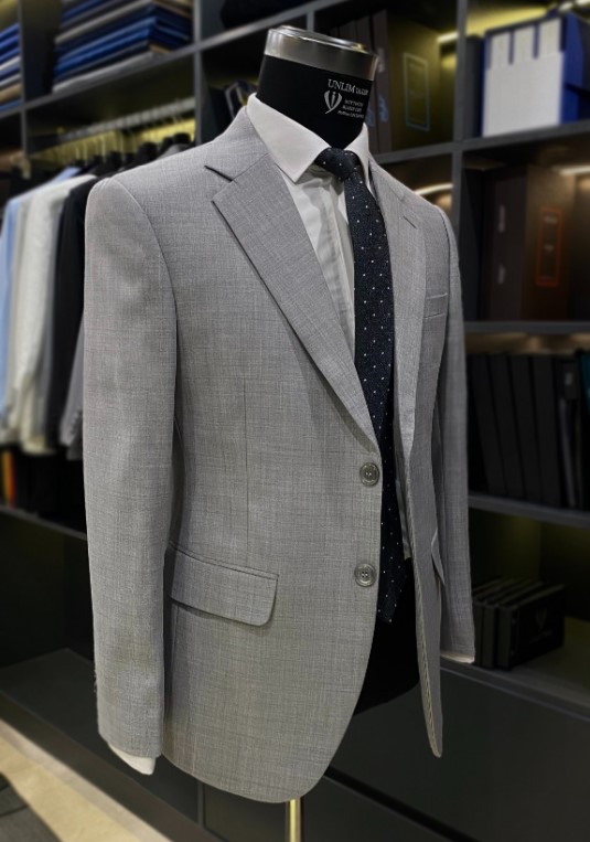 Suit Xám Sáng Cổ K - detail images